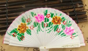wood hand fan