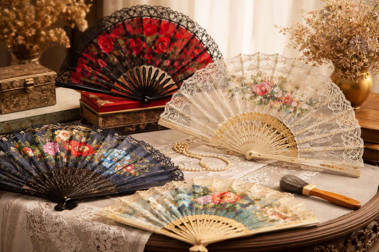 Spanish hand held fans