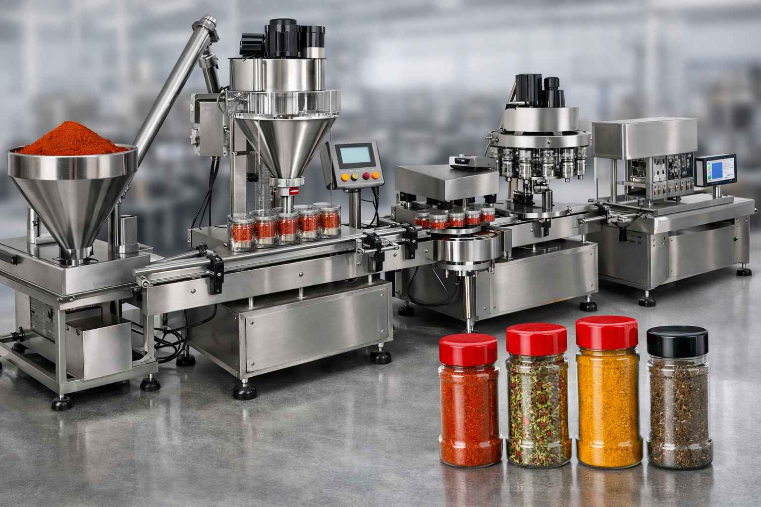 spice filling line